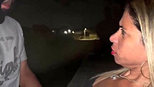 married woman fucks stranger live in street