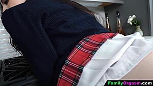 hey sis grab that cucumber and let's fuck our pussies in the kitchen