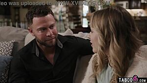 My kidney donor surprises blonde Anna Claire Clouds with rough pounding
