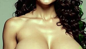My chocolate sundae facial with ebony big tits cum