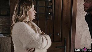 My kidney donor surprises blonde Anna Claire Clouds with rough pounding