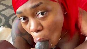 imagine sloppy ebony head leading to deep anal creampie on big ass