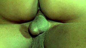 Ebony Beauty Rides Cowgirl Takes Bent Over Doggy Creampie
