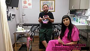 Selena Sativa Spreads Shaved Pussy Tattoo Babe Plays Ultrasound Fetish Massage Backstage
