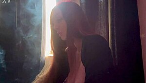 Artemisia Love Teases Big Tits in Raw Solo Smoke