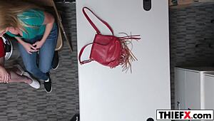 two hot teen burglar babes caught mean total amateur hardcore jackpot