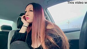 Big Tits Italian Milf Artemisia Love Smoking In Car