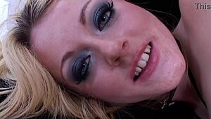 Sophie begs Mark for ass after 10 minutes cunt fucking then rides anal close-up
