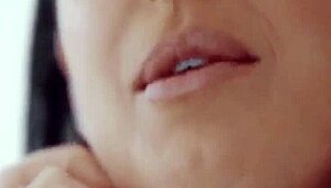 angela takes a hot romantic cock deep in her ass and starts squirting fast