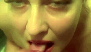after workout horny milf swettysvett drops to knees for bathroom suck