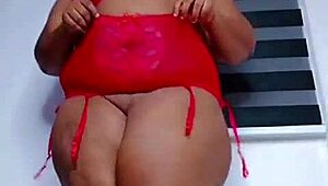 Sexy Milf Spreads Fat Ass In Lingerie