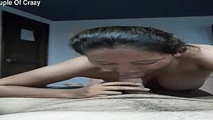 Venezuelan wife gives extreme blowjob massage