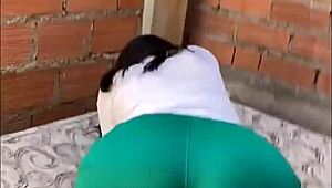 colegiala 🔥 loses bet, strips on school balcony & gets fucked hard by classmate in homemade student porn!