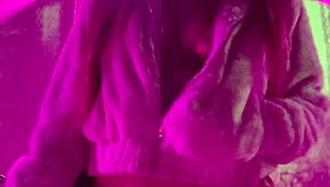 artemisia love's huge tits bounce during hot cigarette fetish smoke!!