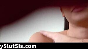 madi laine plays touch challenge with stepbrother