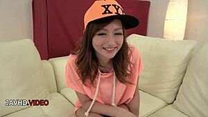 Fingering her wet slit reon otowa craves creampie climax then passionate asian blowjob