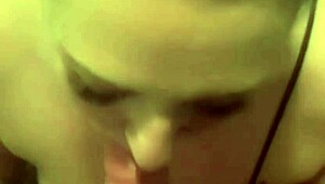 after workout horny milf swettysvett drops to knees for bathroom suck
