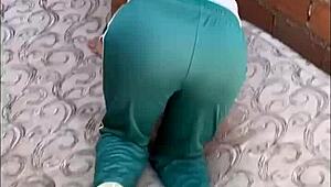 colegiala 🔥 loses bet, strips on school balcony & gets fucked hard by classmate in homemade student porn!