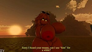 oh man, this milf nudist beach body... big tits and ass got me staring non-stop!!