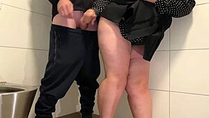Curvy Step Mom's Steamy Public Toilet Tryst With Step Son