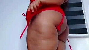 Sexy Milf Spreads Fat Ass In Lingerie