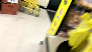 hidden cam catches two moms shopping candid curves