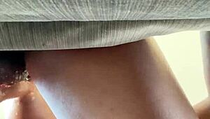 imagine sloppy ebony head leading to deep anal creampie on big ass