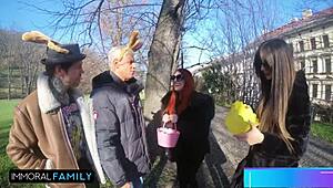 Katy Mia Easter Bunny Sluts Get Cunts Stuffed Taboo!