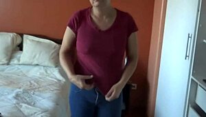 you cant fuck me stepson but cum hard on my huge natural tits i love it