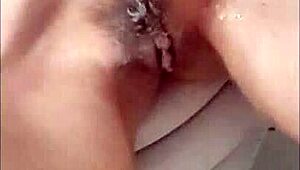 candid shy amateur gf shaving her pussy close up