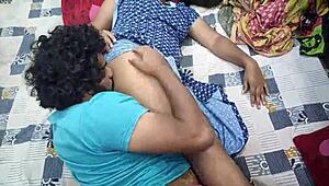 Horny indian bhabhi seduces neighbour for rough romance in dorm 😏