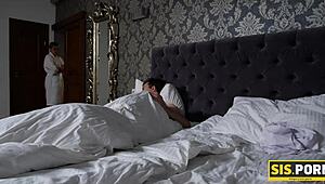 slim blonde has unplanned sex with stepbrother