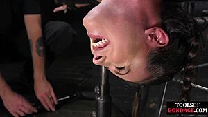 bondage slut whipped and fingered