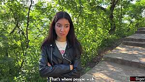 If you come second to this mountain - youll be walking around with cum on your face in front of people - crazy public cumwalk