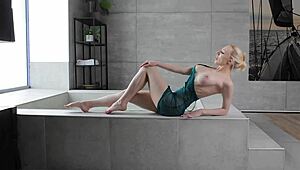 pretty alisa in the bathroom