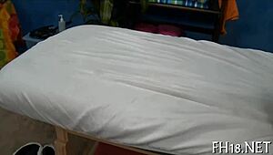 Lovely honey likes massage