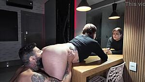 We Got Back From The Club And Fucked Right On The Table
