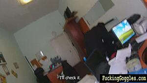 redhead office pov suck