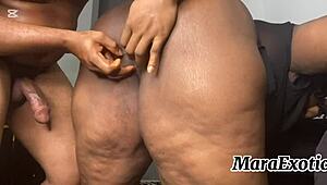 thick thighs ebony milf masturbation and blowjob tease mara exotic