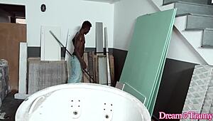 tgirl emanuelly polly insists on taking that big black cock