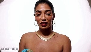 Princess jasmine gives jerk off instructions
