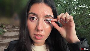 If you come second to this mountain - youll be walking around with cum on your face in front of people - crazy public cumwalk