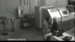 Hot blonde fingering by a man and masturbate caught on cam