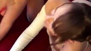Layla And Rebecca Give Eye Contact Blowjob