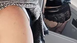 Coquine dans le train