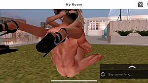 Risky rooftop sex with lone and ruby
