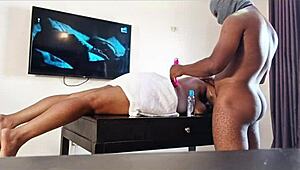 I gave her what her husband couldnt give her after a nice massage