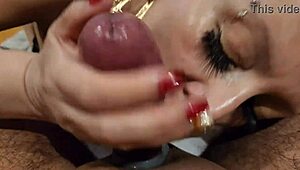 Mature Babe Deep Throats Big Cock