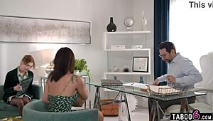 lawyer fucks chinese milf nicole doshi anal in his office