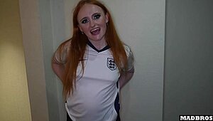English fan takes public anal